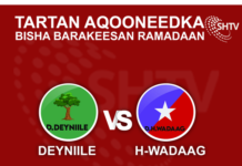 Dayniile oo u gudubtay wareega saddexaad ee tartan aqooneedka Shabelle