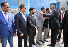 Madaxweynaha Koonfur Galbeed oo soo gaaray Muqdisho +Sawirro