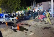 Sawirro: Faah faahino kasoo baxaya qarax xoogan oo ka dhacay Muqdisho