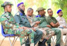 Sawirro: Saraakiil ka socota maxkamadda ciidamada oo gaaray gobolka Gedo