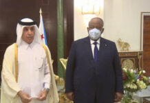Leaders in a show of support for Djibouti’s Guelleh as he takes the oath of office
