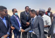 Wafdi ka socda DF Soomaaliya oo gaaray degmada Hobyo ee gobolka Mudug