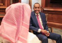 Sawirro: Rooble oo qaabilay Safiirka Dowladda Qatar ee Soomaaliya