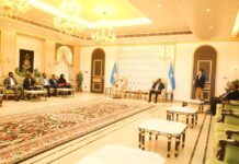 Saciid Deni oo la kulmay guddiyada doorashada & xubnaha Aqalka Sare