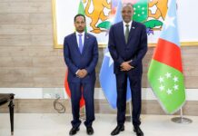 Sawirro: Madaxweyne Lafta Gareen oo kulan la qaatay safiirka Itoobiya