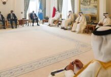 Qatari Prime Minister Holds Talks Session with his Somali Counterpart