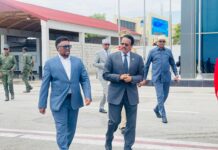 Sawirro Madaxweynaha JF Soomaaliya oo u ambabaxay dalka Qatar