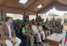 Taliyaha ciidamada Xoogga oo gaaray magaalada Beledweyne + Sawirro