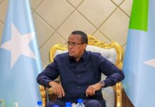 Sawirro: Cali Guudlaawe oo qabtay shir looga hadlayey amniga HirShabelle