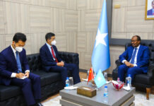 Wasiirka arrimaha dibadda Somalia oo qaabilay safiirka Shiinaha + Sawirro