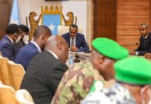 Sawirro: DF iyo Midowga Afrika oo wada-hadallo ku yeeshay Muqdisho