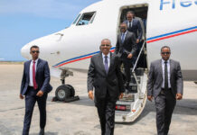 Sawirro: Cabdicasiis Lafta Gareen oo soo gaaray magaalada Muqdisho + ujeedka
