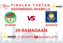 Ufurow oo ku guuleysatay kaalinta koowaad ee tartan aqooneedka Shabelle