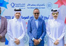 Guddoomiyaha SoDMA iyo safiirka Qatar oo furay mashruuca Udxiyada + Sawirro