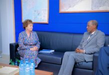 Sawirro: Guuleed oo Catriona Laing kala hadlay wadahadallada DFS iyo Somaliland
