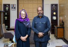 Madaxweyne Xasan Sheekh oo kulankii ugu dambeeyay la qaatay Tinna Intelman