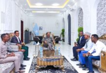 Madaxweyne Xasan Sheekh oo qaabilay siyaasiyiinta iyo bulshada Galmudug