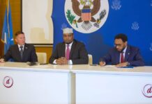 Sawirro: DF Soomaaliya oo Mareykanka la saxiixatay heshiis ku kacaya $92.6 Milyan