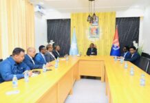 Duqa magaalada Muqdisho iyo Ergay Cabdikariin Guuleed oo kulmay + Sawirro