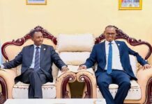 Sawirro: Wafdi ka socda dowladda Soomaaliya oo gaaray Baydhabo