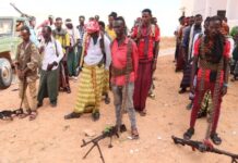 Ciidan ka qayb qaadanaya dagaalka Al-Shabaab oo lagu soo bandhigay Xinlabi