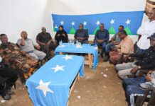 Sawirro: Madaxweyne Cali Guudlaawe oo kulan la yeeshay waxgaradka Mahadaay