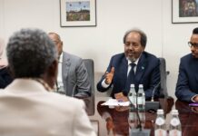 Madaxweyne Xasan Sheekh oo deyn cafinta kadib kulamo ka wada New York
