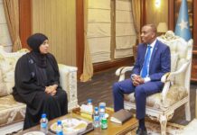 Ra’iisul wasaare Xamza oo xafiiskiisa ku qaabilay Xildhibaan Hodan Xasan