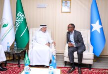 SODMA commissioner meets with KSrelief head in Mogadishu