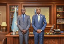 Somali PM receives Saudi Ambassador at his office in Mogadishu