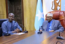 Aadan Madoobe oo kulan sagoontin ah la qaatay Wakiilkii UNHCR ee Soomaaliya