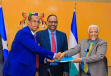 Madaxweyne ku xigeenka cusub ee Puntland oo xilka la wareegay + Sawirro