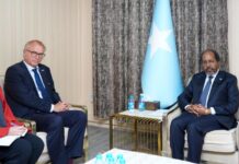 Madaxweynaha Soomaaliya oo kulan la qaatay safiirka dowladda Switzerland