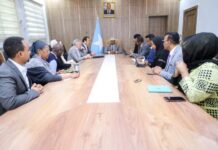 Wasiirka arrimaha gudaha Soomaaliya oo qaabilay wafdi caalami ah