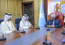 Sawirro: Guddoomiyaha BF Soomaaliya oo la kulmay danjiraha Qatar