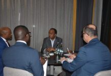 Sawirro: Wasiir Cali Balcad oo la kulmay xoghayaha guud ee AFCTFA