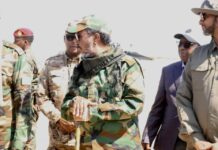 Somali president visited front-line positions in central regions