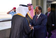 Madaxweyne Xasan Sheekh oo gaaray dalka Sacuudiga + Sawirro