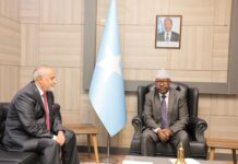 Sawirro: Fiqi oo safiirka Liibiya kala hadlay xoojinta xiriirka iyo bedqabka muhaajiriinta