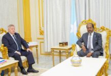 Somali president receives Russian Ambassador at the state house