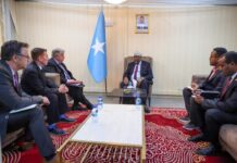 Guddoomiyaha golaha shacabka oo la kulmay safiirka cusub ee Mareykanka