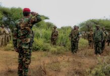 Jubaland President Ahmed Madobe Visits Recently Liberated Bula Haji