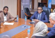 Wasiirka Shaqada XFS oo kulan la qaatay mas’uuliyiin ka socday Xafiiska UNDP