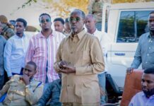 Benadir Governor Inspects Security Operations and Elasha Biyaha in Lafoole, outside Mogadishu