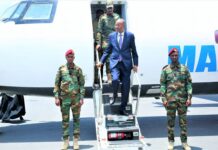 Madaxweynaha Koonfur Galbeed oo ciidamo kala soo degay Muqdisho