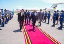 Sawirro: Madaxweynaha Soomaaliya oo gaaray dalka Uganda + Ujeedka