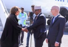 Sawirro: Wafdi ka socda QM oo lagu soo dhaweeyay magaalada Muqdisho