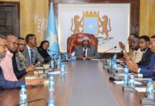 Sawirro: Guddoomiyaha BF Soomaaliya oo guddoomiyay kulan aan caadi ahayn