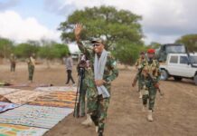 Somali PM Joins Troops for Eid Prayer in No. 50 area in Lower Shabelle region