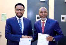 Wasiirka Maaliyadda XFS Mudane Biixi Imaan Cige oo la kulmay wufuud caalami ah